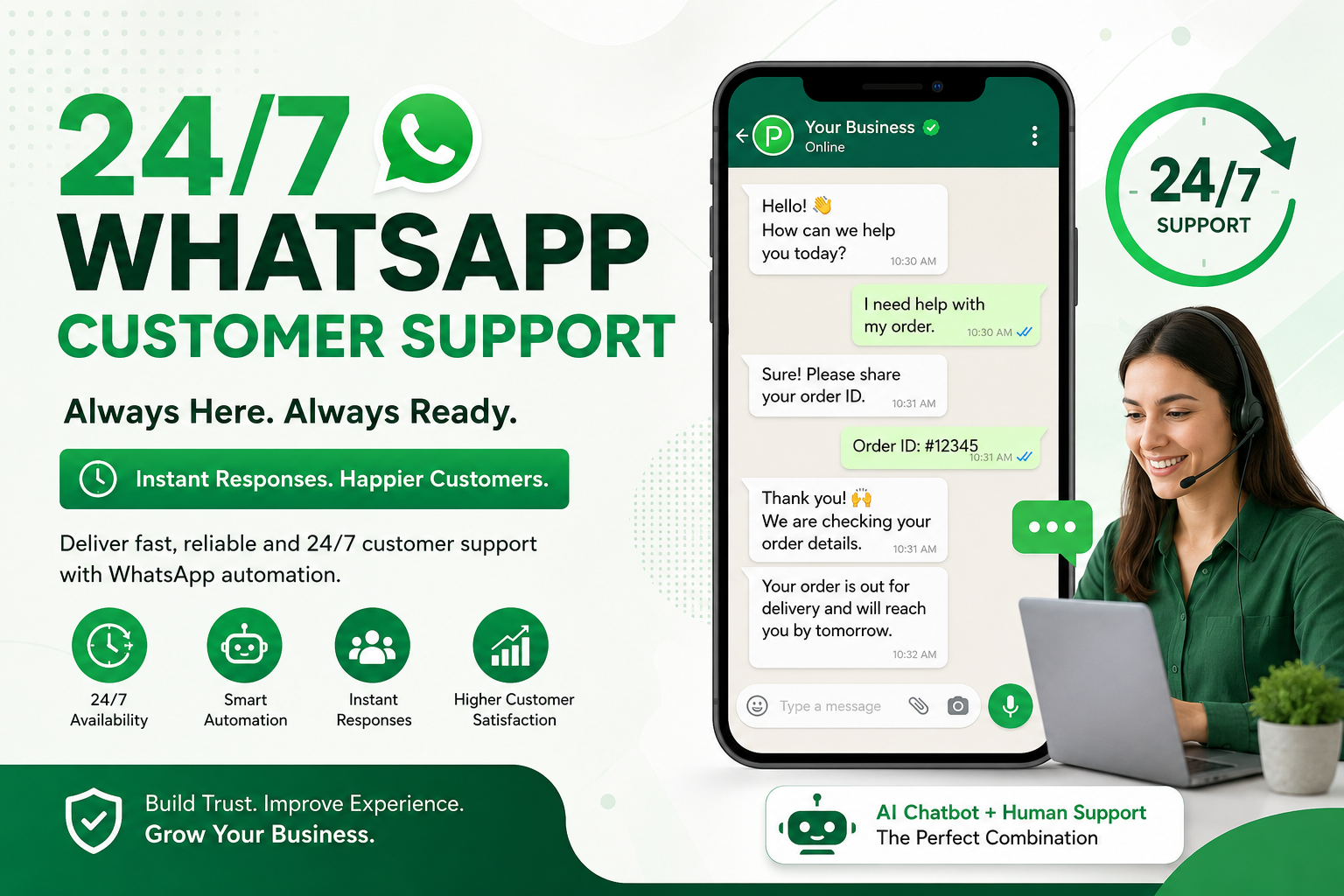24/7 WhatsApp Customer Support: The Complete Guide to Providing Instant Customer Service in 2026