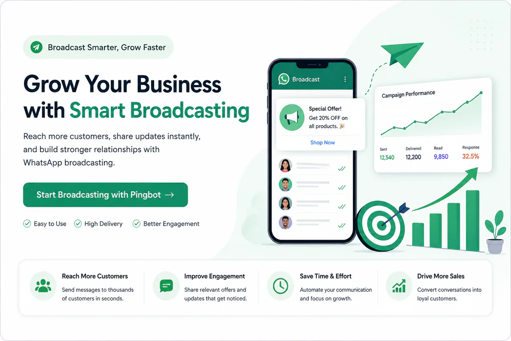 Smart WhatsApp broadcasting solution for business communication