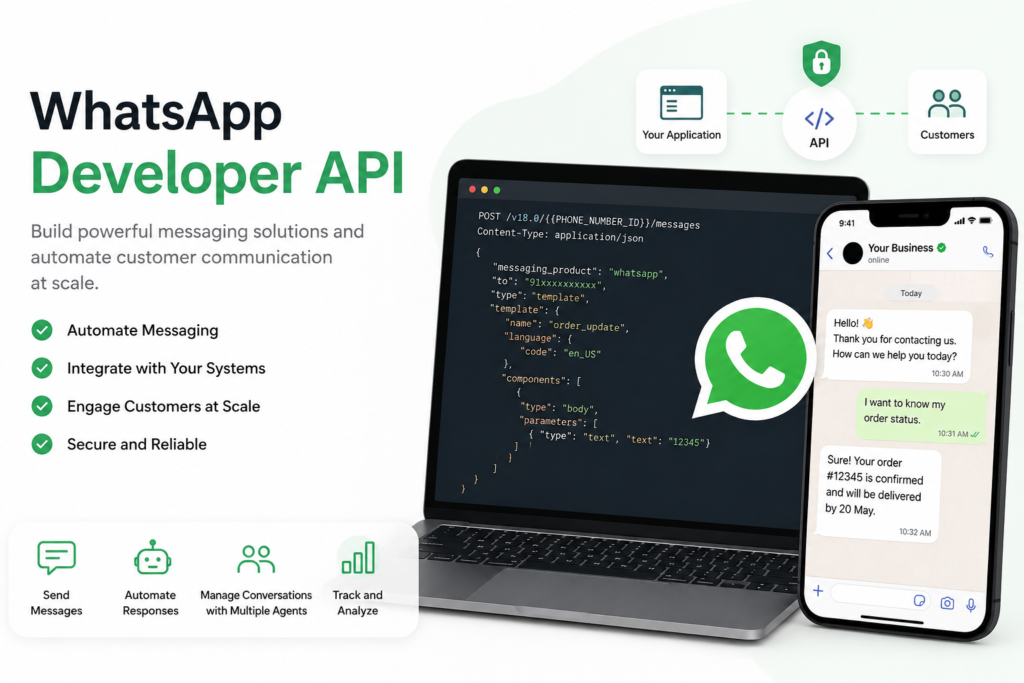 WhatsApp Developer API for business messaging and automation