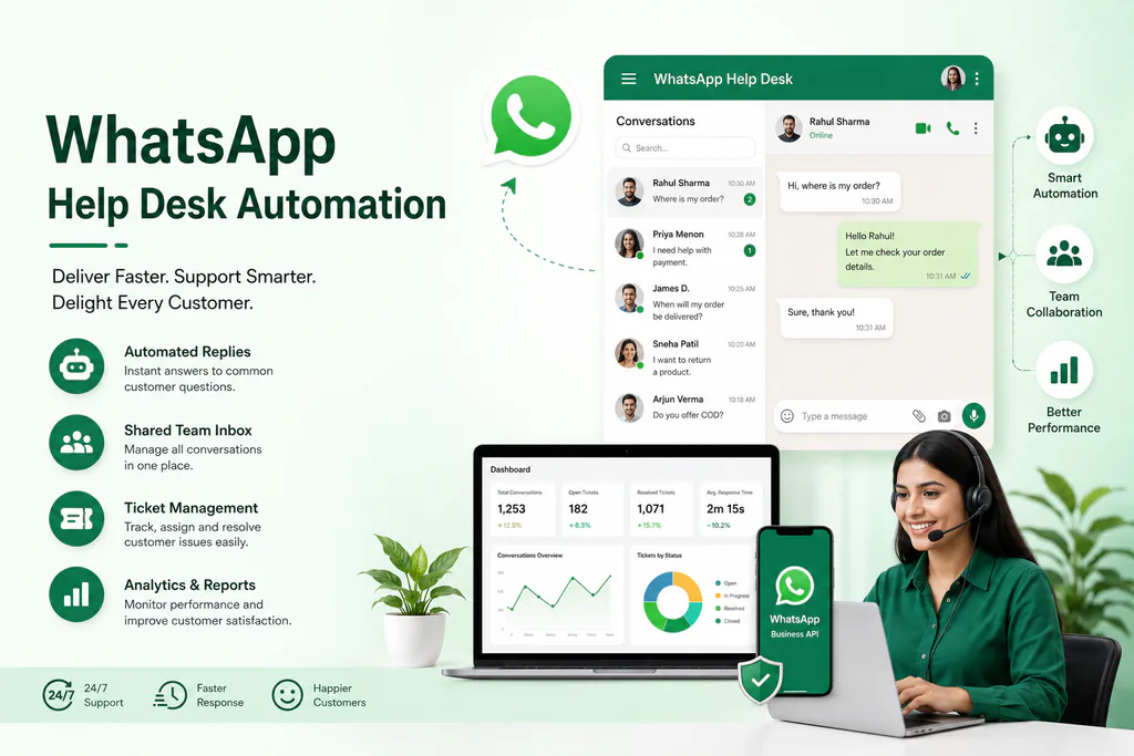 WhatsApp help desk automation